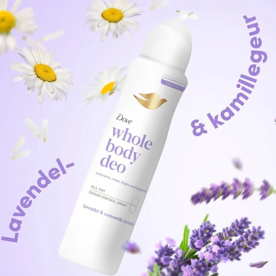 Outlet Dove Whole Body Lavender & Camomile Deodorant Spray
