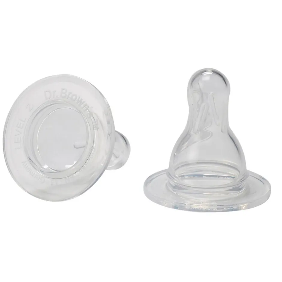 Best Dr. Brown's Fase 2 3+M Flesspenen voor Smalle Halsfles