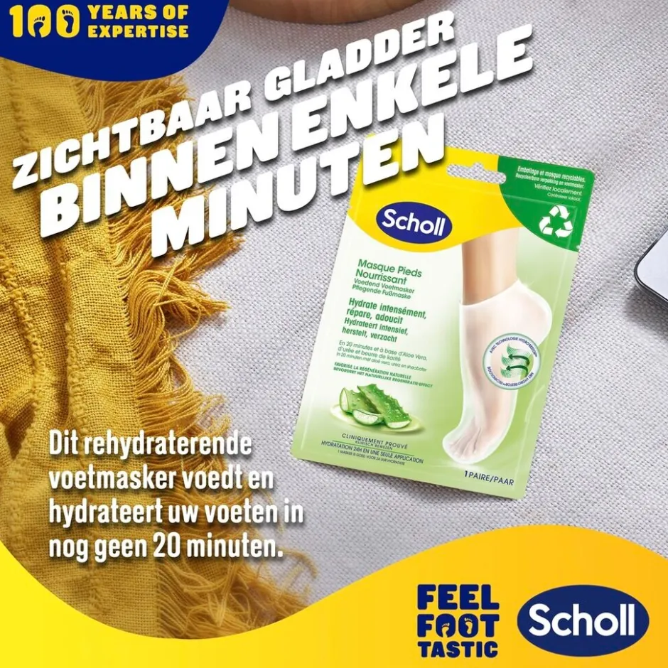 Hot Dr. Scholl's Aloë Vera Voedend Voetmasker