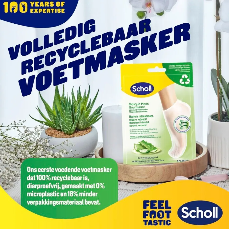 Hot Dr. Scholl's Aloë Vera Voedend Voetmasker