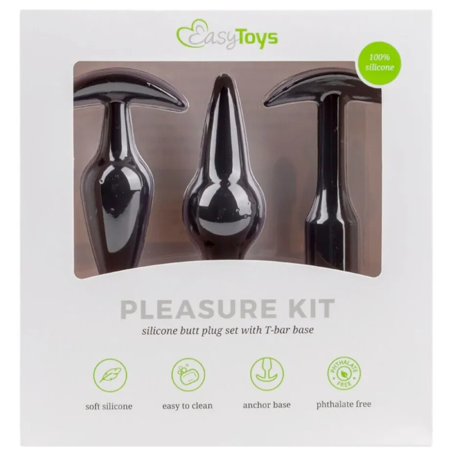 Sale EasyToys Pleasure Kit Siliconen Butt Plug set