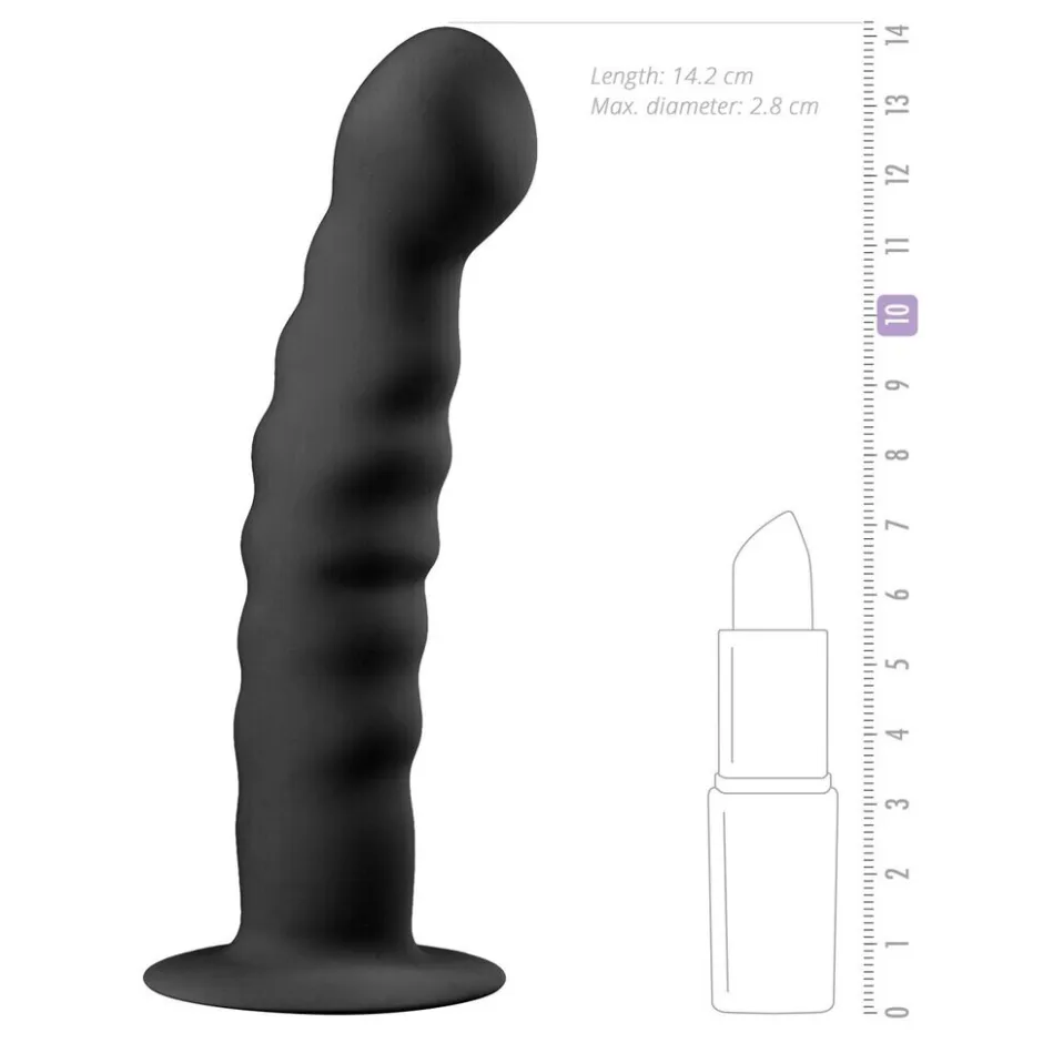 Sale EasyToys Ribbed Dong Siliconen Anal Dildo with Suction Cup