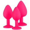 Discount EasyToys Siliconen Buttplug Set met Diamant