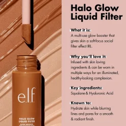 Clearance ELF e.l.f. Halo Glow 6.5 Deep Liquid Filter