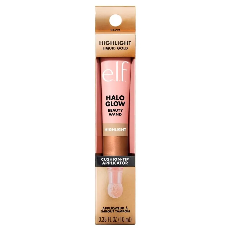 New ELF e.l.f. Halo Glow Highlight Liquid Gold Beauty Wand