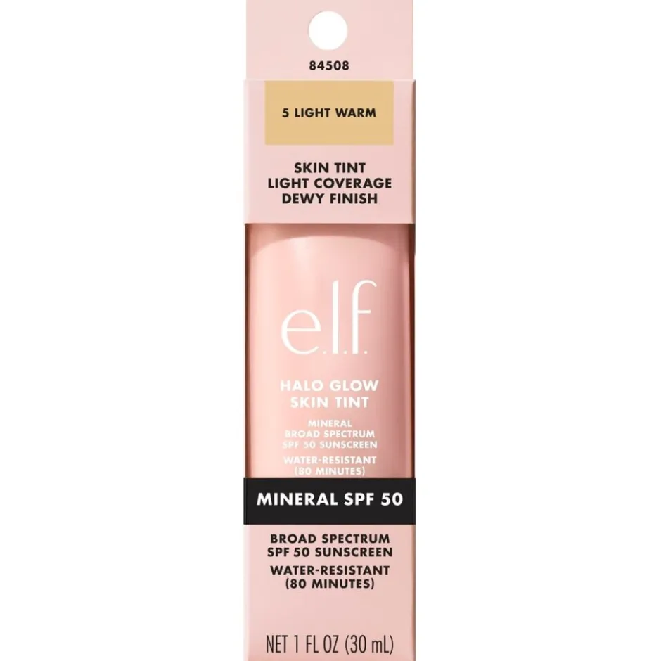 Hot ELF e.l.f. Halo Glow SPF50 5 Light Warm Skin Tint