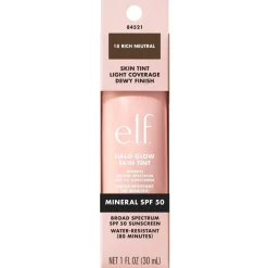 Outlet ELF e.l.f. Halo Glow SPF50 18 Rich Neutral Skin Tint