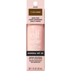Best ELF e.l.f. Halo Glow SPF50 17 Rich Warm Skin Tint
