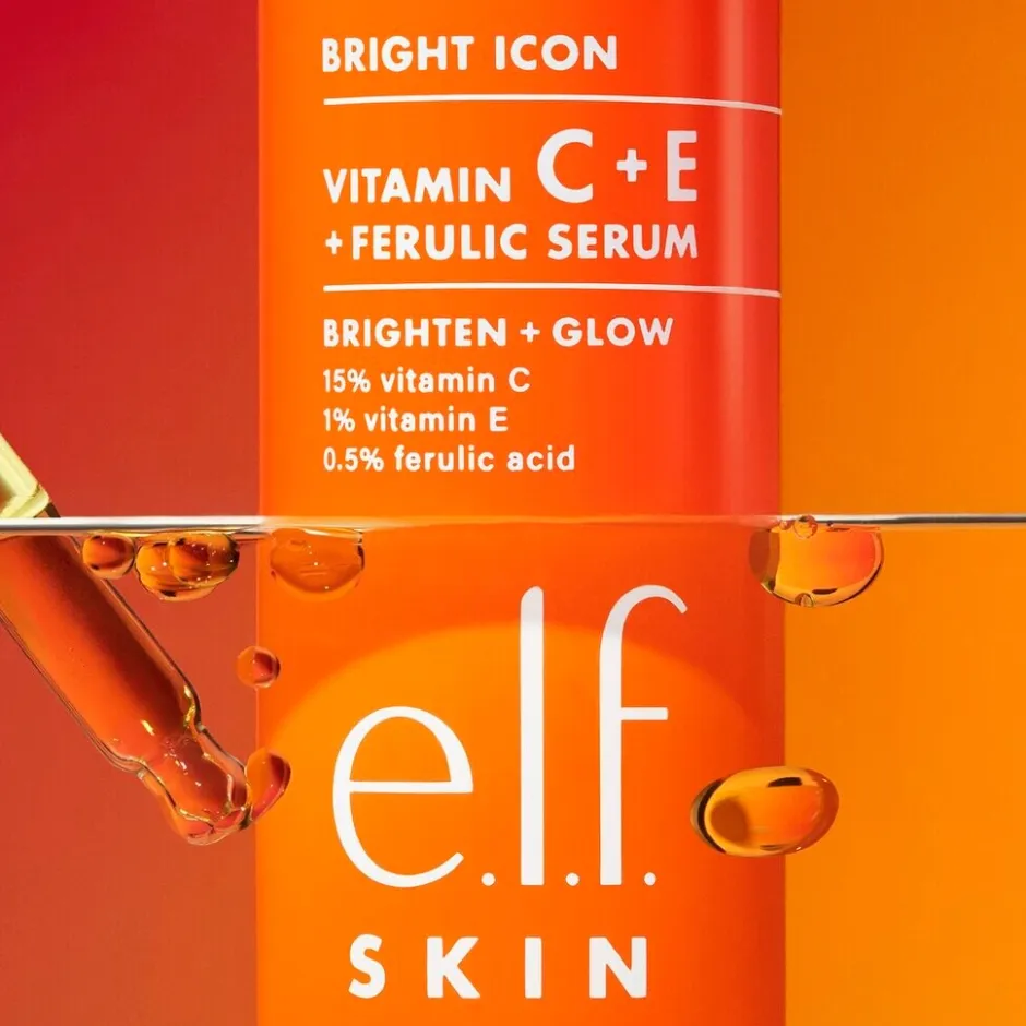Best ELF e.l.f. Skin Vitamin C Brightening +Glow Serum