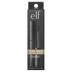 New ELF e.l.f. Wow Brow Neutral Brown Volumizing Fiber Gel