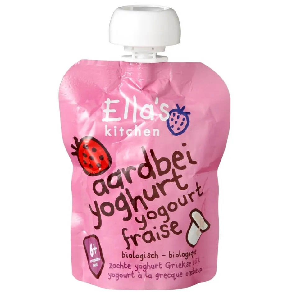 Sale Ella's Kitchen 6+M Yoghurt Aardbei Griekse Stijl