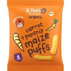 Best Ella's Kitchen Organic 6+M Carrot + Parsnip Maize Puffs