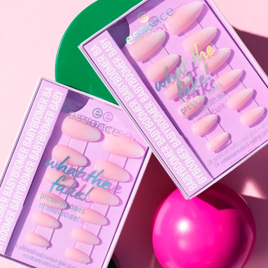 Clearance Essence What The Fake! 03 Babyboomer Press-On Nails Manicure