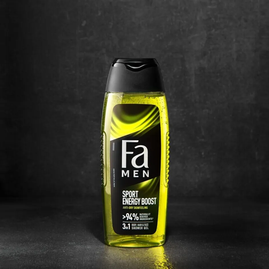 Clearance Fa Men Sport Energy Boost 3-In-1 Douchegel
