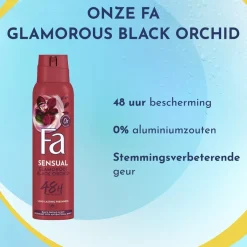 Best Fa Sensual Glamorous Black Orchid Deodorant Spray