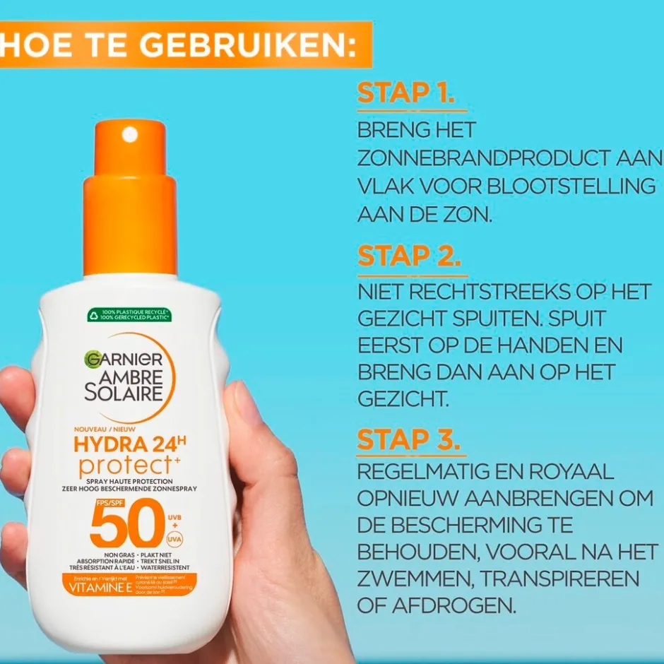 Garnier Ambre Solaire Hydra 24H SPF50 Zonnespray
