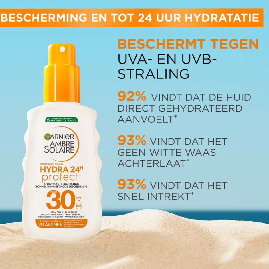 Hot Garnier Ambre Solaire Hydra24H Protect SPF30 Zonnespray
