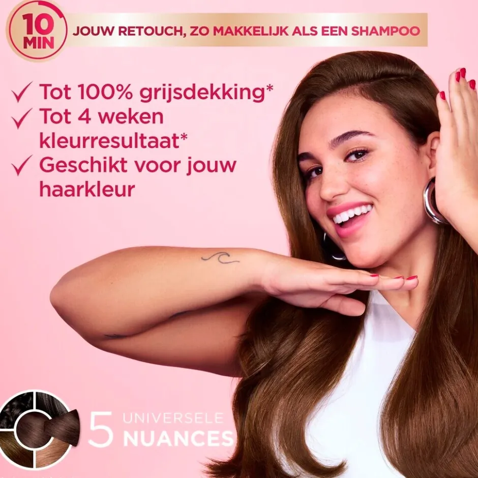 Hot GARNIER COLOR SENSATION Color Retouch 3.0 Donkerbruin Haarkleuring