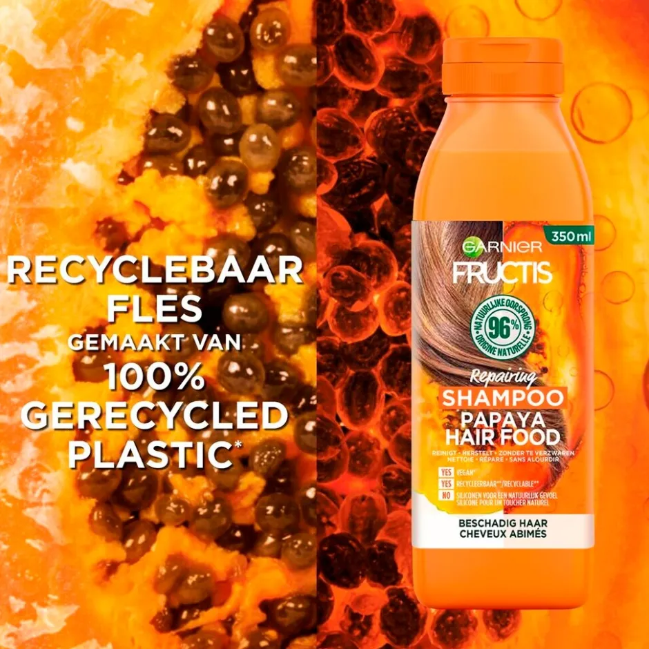 Clearance Fructis Garnier Papaya Hair Food Shampoo