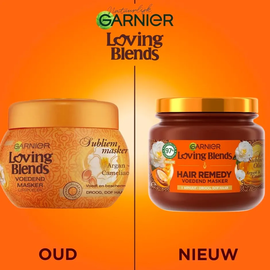 New Loving Blends Garnier Argan & Cameliaolie Haarmasker