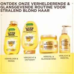 Clearance Loving Blends Garnier Sun-Kissed Chamomile & Bloemenhoning Verhelderende & Glansgevende Conditioner