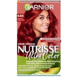 Clearance Nutrisse Garnier Ultra Color 6.60 Vurig Rood Permanente Haarkleuring