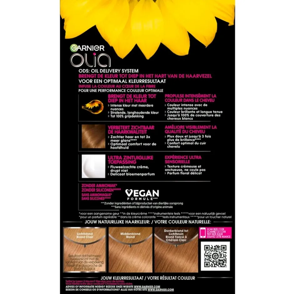 Sale Olia Garnier 8.31 Goud Asblond Permanente Haarkleuring