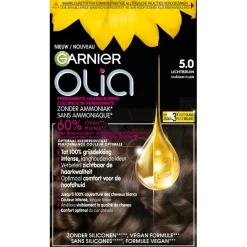 Discount Olia Garnier 5.0 Lichtbruin Permanente Haarkleuring