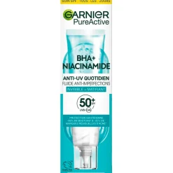 Best Garnier Skin Naturals Garnier PureActive BHA+ Niacinamide SPF50+ Anti-Imperfections Fluid