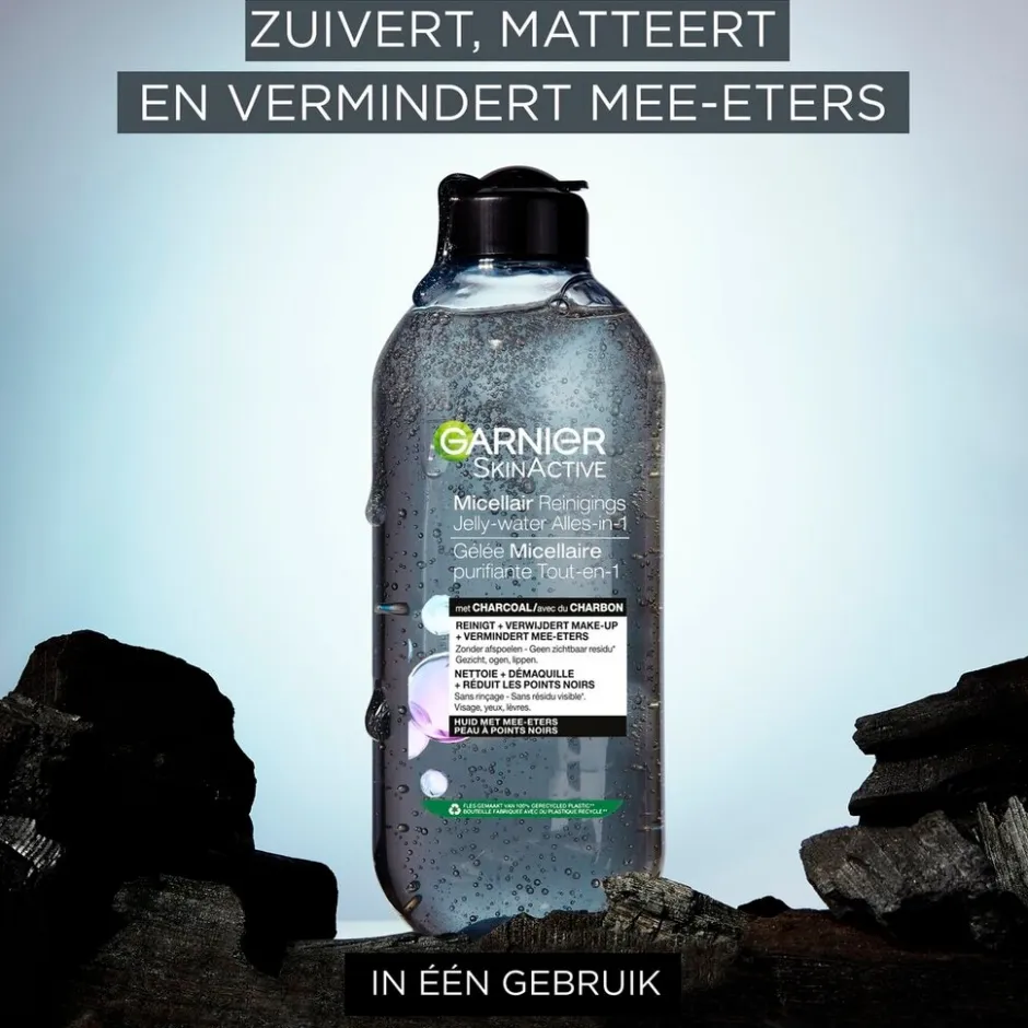 Discount Garnier Skin Naturals Garnier SkinActive Alles-in-1 Micellair Reinigend Jelly-water met Charcoal