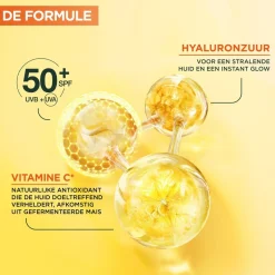 Sale Garnier Skin Naturals Garnier Vitamine C SPF50+ Invisible Anti-Pigmentvlekken Daily UV Fluid