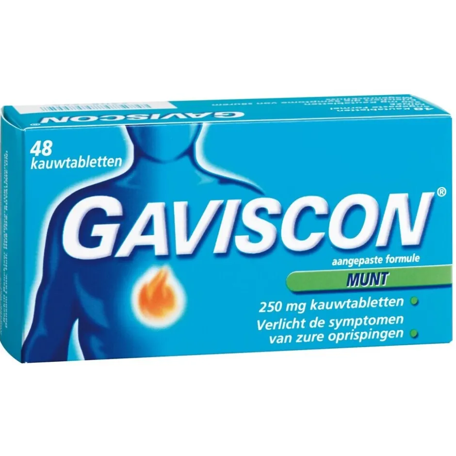 Best Gaviscon Munt Kauwtabletten