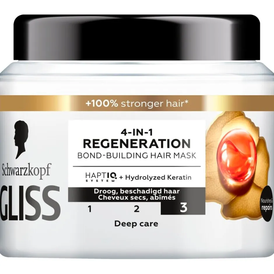 New Gliss Total Repair 4-In-1 Regeneration Bond-Building Haarmasker
