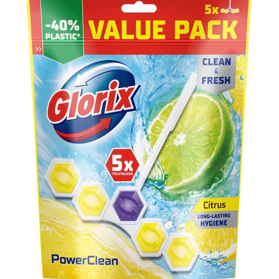 Sale Glorix Power 5 Citrus Toiletblokken