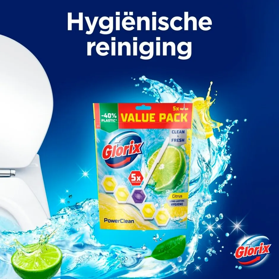 Sale Glorix Power 5 Citrus Toiletblokken