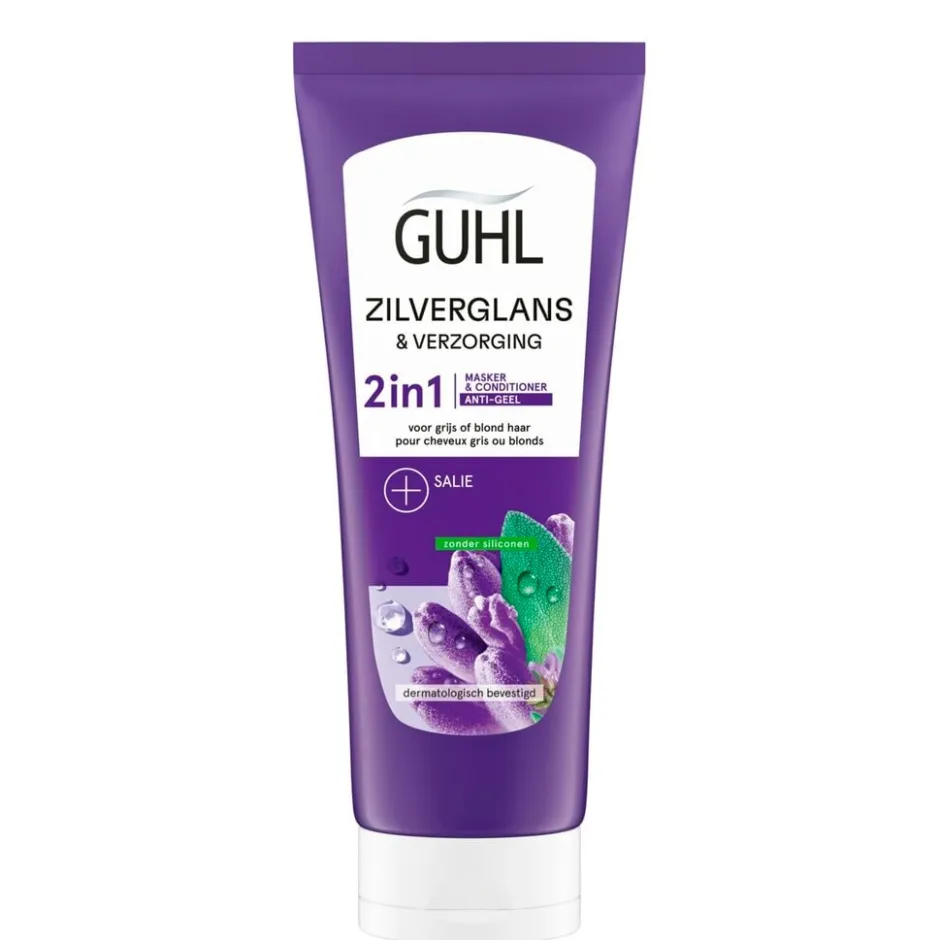 Discount Guhl Zilverglans & Verzorging Anti-Geel 2-in-1 Masker en Conditioner
