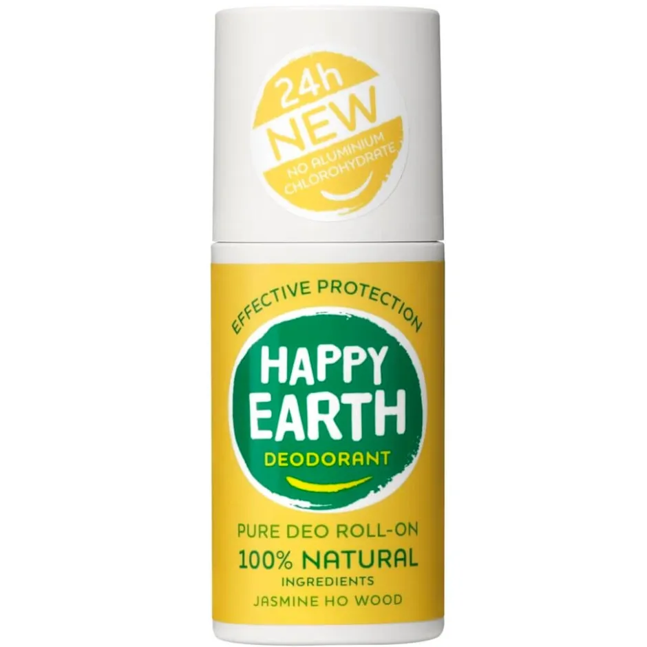 Outlet Happy Earth 100% Natural Jasmine Ho Wood Deodorant Roller