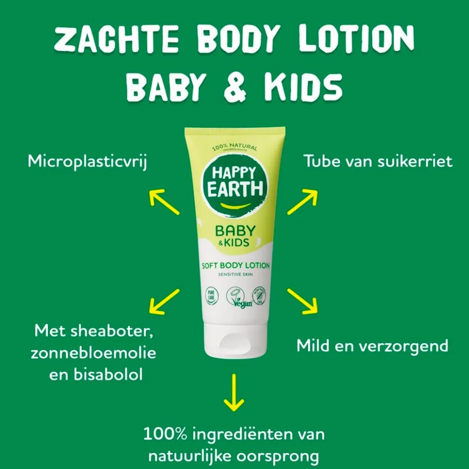 Online Happy Earth Baby & Kids 100% Natural Soft Bodylotion