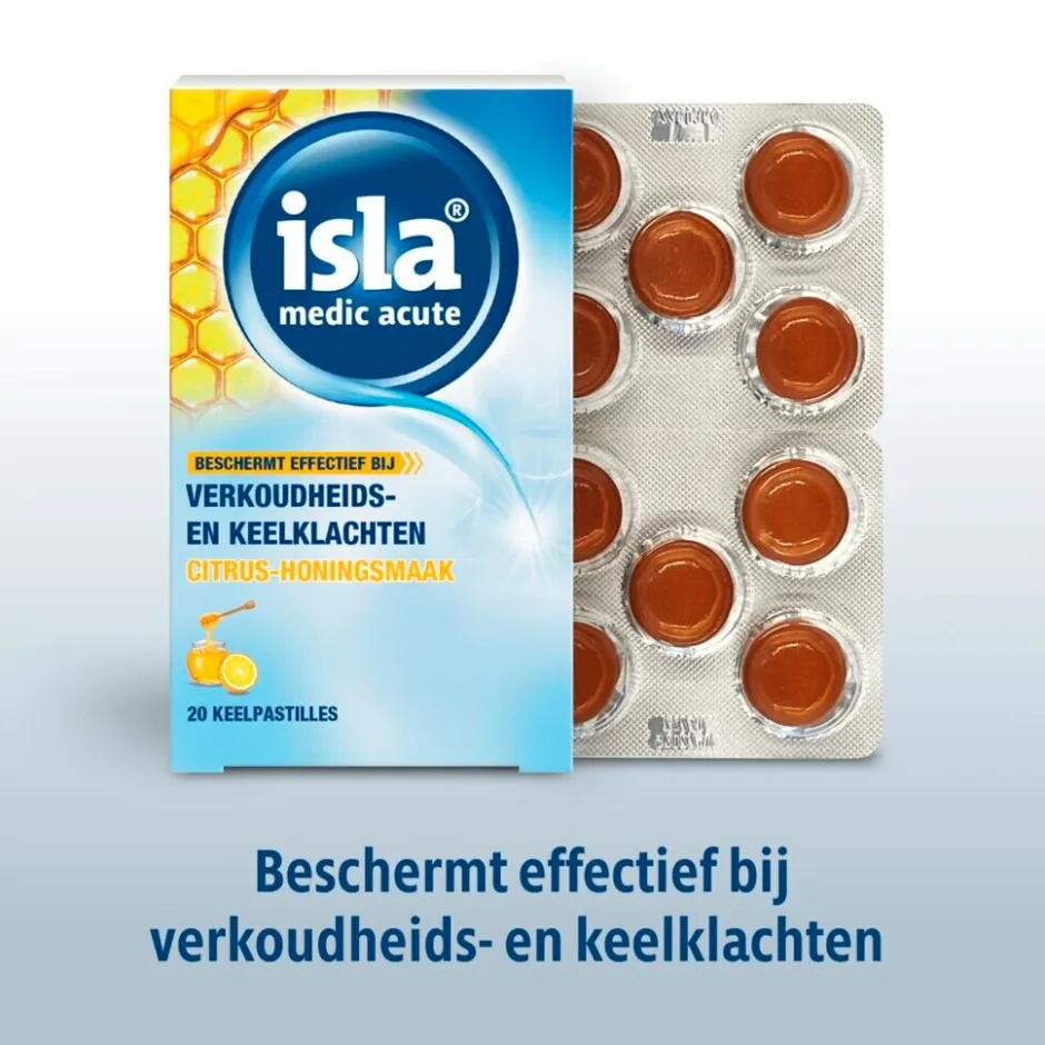 Hot isla Medic Acute Citrus-Honing Keelpastilles