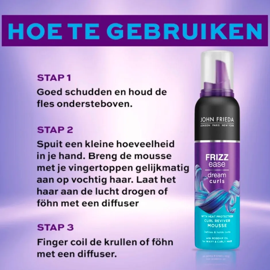 John Frieda Frizz Ease Dream Curls Curl Reviver Mousse