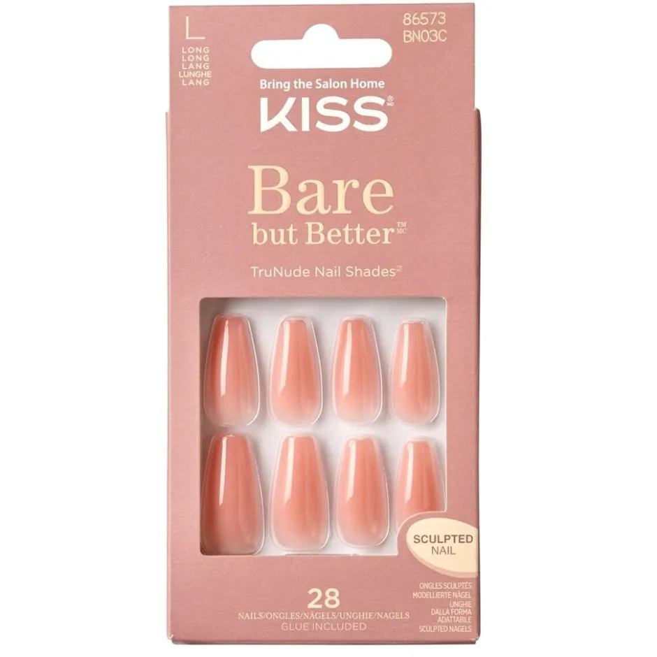 Outlet Kiss Bare But Better Nude Glow Kunstnagels
