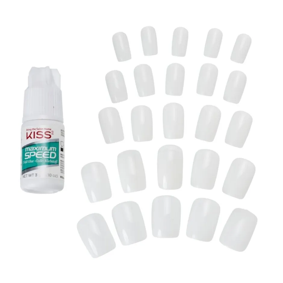 Discount Kiss Full Cover Short Square Kunstnagels