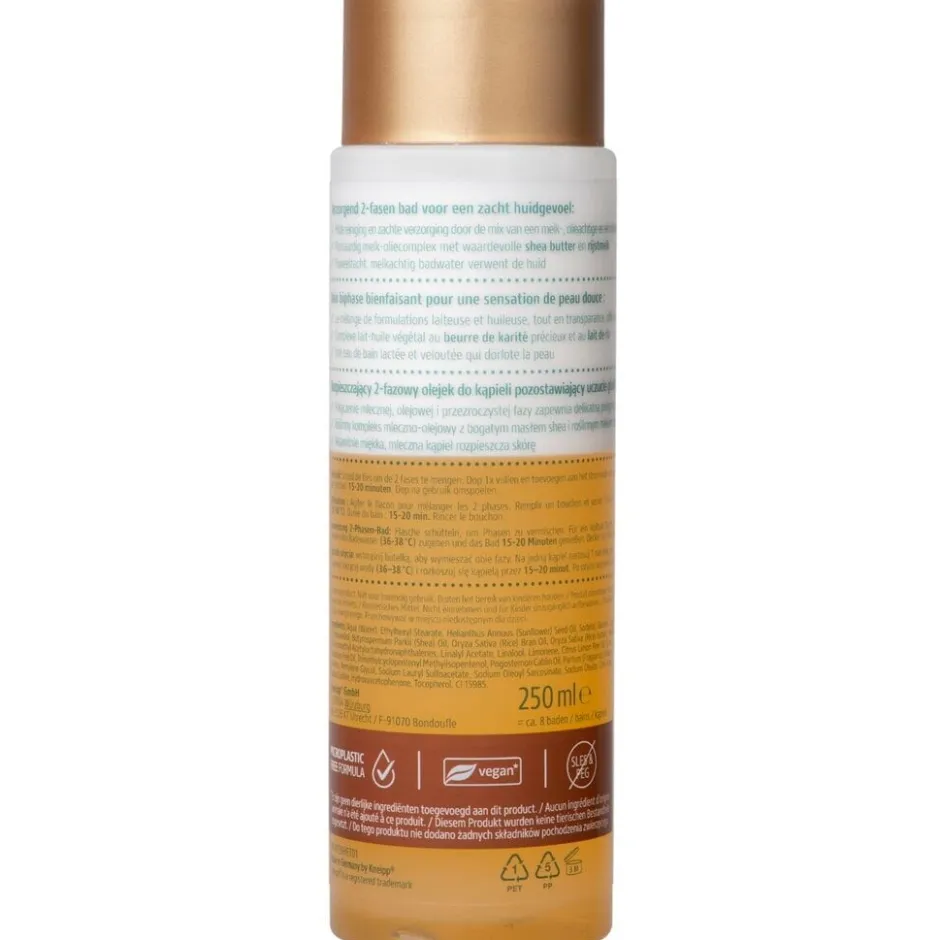 New Kneipp Oil & Milk Shea & Rice Milk 2-Fasen Badolie en -Melk