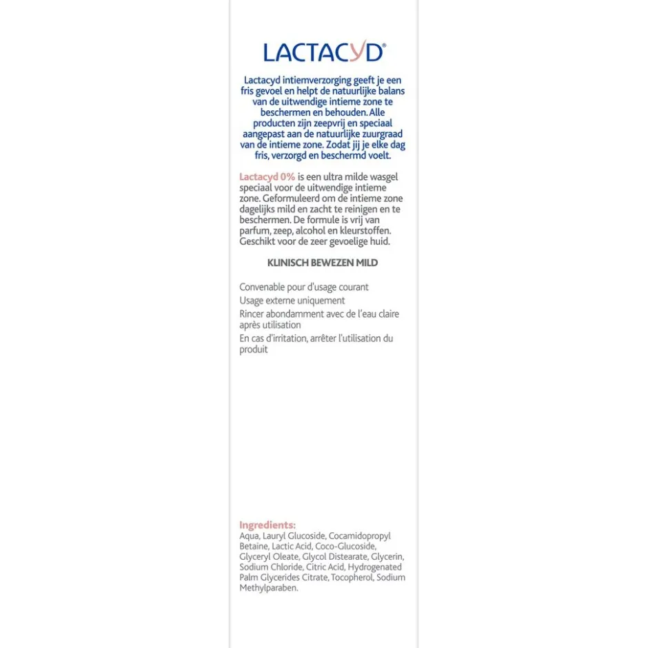Discount Lactacyd 0% Intieme Wasgel