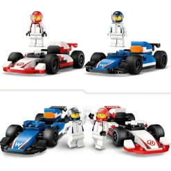 Outlet LEGO City 60464 F1 Williams Racing en Haas F1 Racewagens