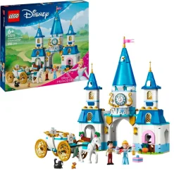Hot LEGO Disney 43275 Assepoesters Kasteel en Paardenkoets