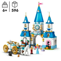 Hot LEGO Disney 43275 Assepoesters Kasteel en Paardenkoets