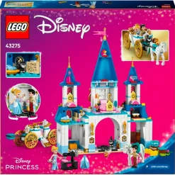Hot LEGO Disney 43275 Assepoesters Kasteel en Paardenkoets