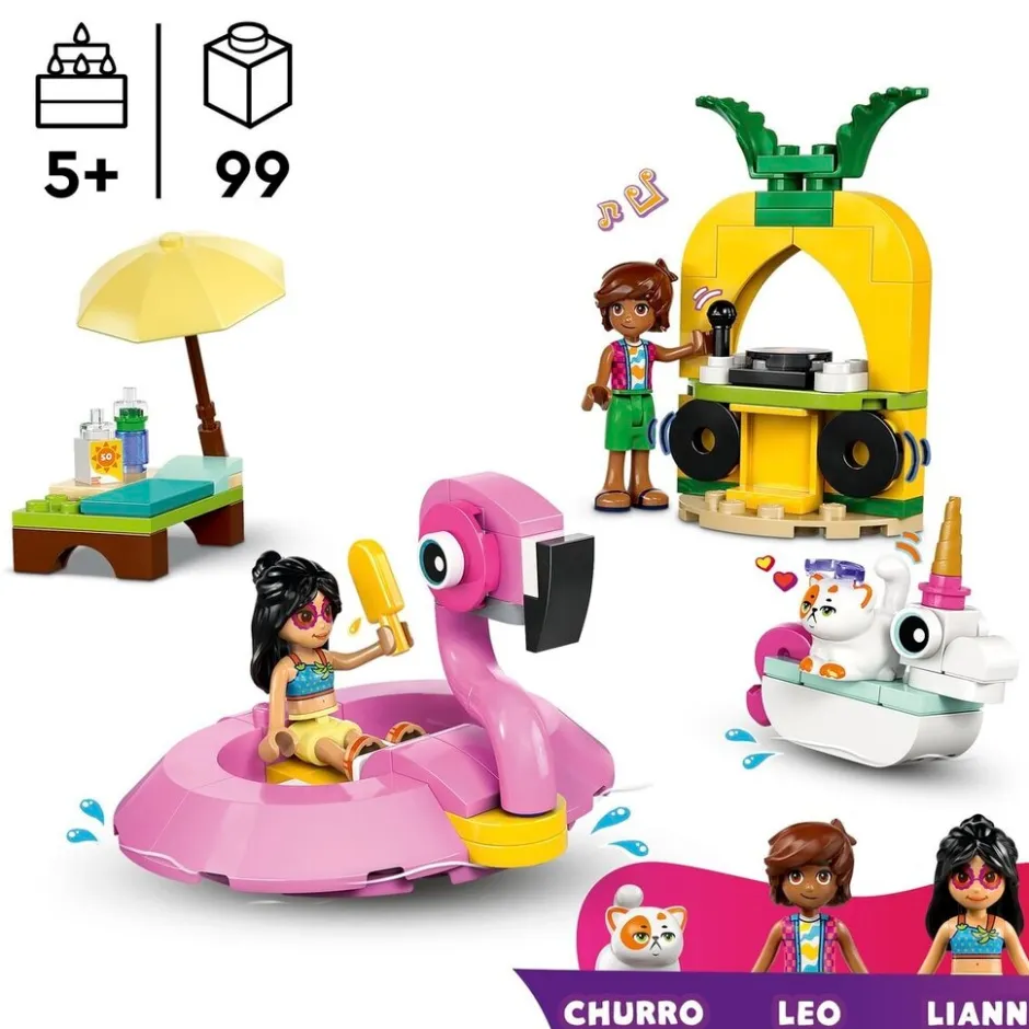 LEGO Friends 42658 Zwembadfeestje met Flamingo en Eenhoorn