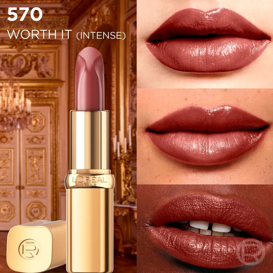 L'Oreal L'Oréal Paris Color Riche 570 Worth It Intense Satin Nude Lippenstift